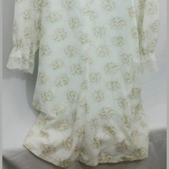 Val Mode Nightgown Pajamas Modest White Long - Picture 2 of 7